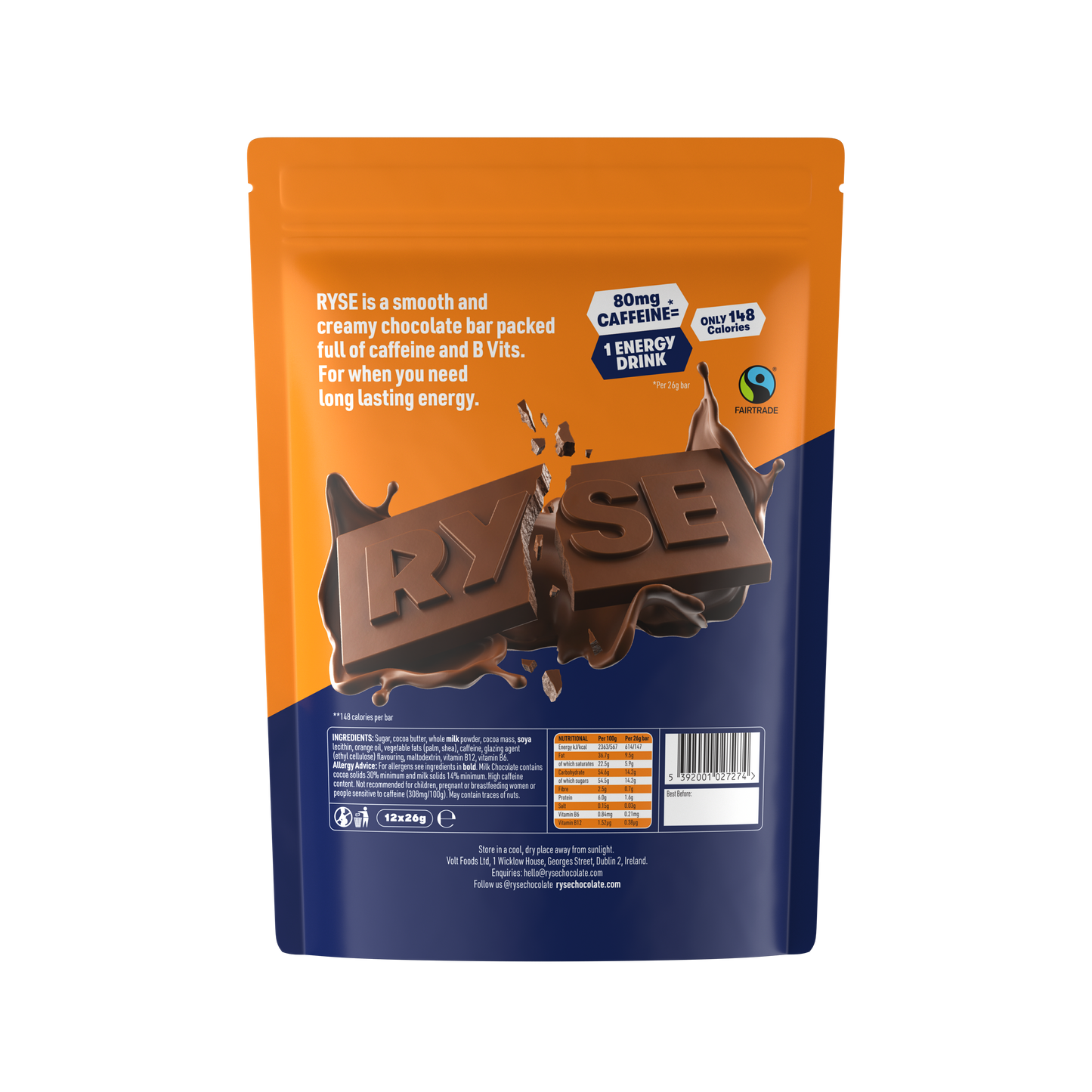 Orange Chocolate Bar x12